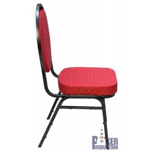 Poker table chair "CARDROOM BLACK" - metal frame - dense foam - easily stackable.