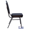 Silla para mesa de póker "CARDROOM NOIRE" - marco metálico - espuma densa - fácilmente apilable