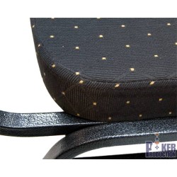 Silla para mesa de póker "CARDROOM NOIRE" - marco metálico - espuma densa - fácilmente apilable