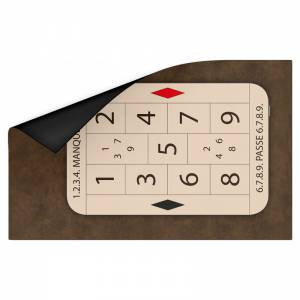 Tapis de Jeu de "LA BOULE ROUGE" - 130 x 80 cm - jersey néoprène - 4 couleurs