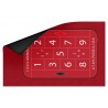 Tappeto da gioco "LA BOULE RED" - 130 x 80 cm - jersey in neoprene - 4 colori