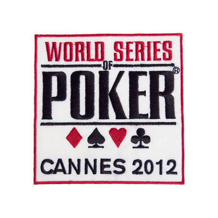 Patch brodé : WSOP Cannes 2012 – autocollant