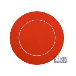 Tapete de poker "ECO REDONDO PRETO" - 90 cm - em jersey de neoprene