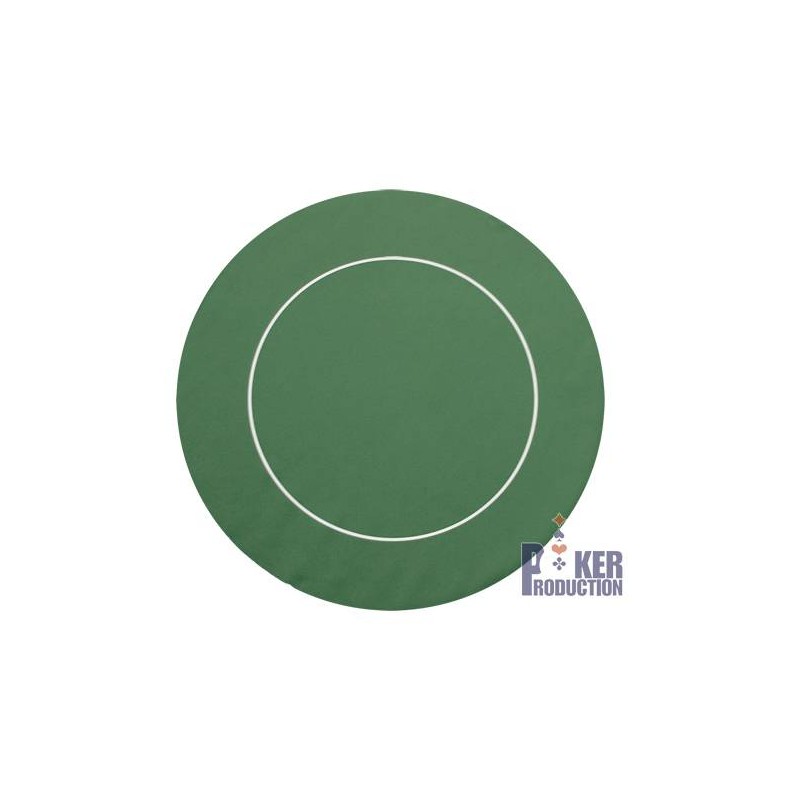 Pokerspeelmat "ECO ROUND BLACK" - 90 cm - van neopreen jersey
