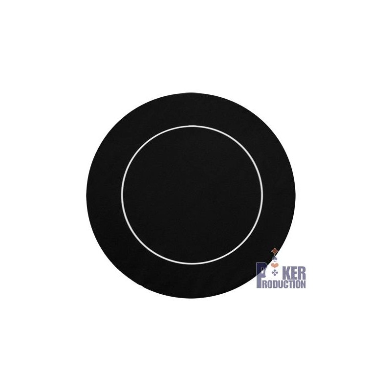 Poker mat "ECO ROUND BLACK XXL" - 136 cm - in neoprene jersey