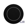 Poker Teppich "Eco Rond Schwarz" - 136 cm - aus Neopren-Jersey
