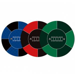 Tapis de poker "NO LIMIT" - rond- 120 cm - 6 places - jersey néoprène