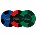 Tappeto da poker "NO LIMIT VERDE" - rotondo - 90 cm - 6 posti - jersey in neoprene.