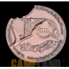 Kaartbeschermer "JAW" in messing - 40 mm
