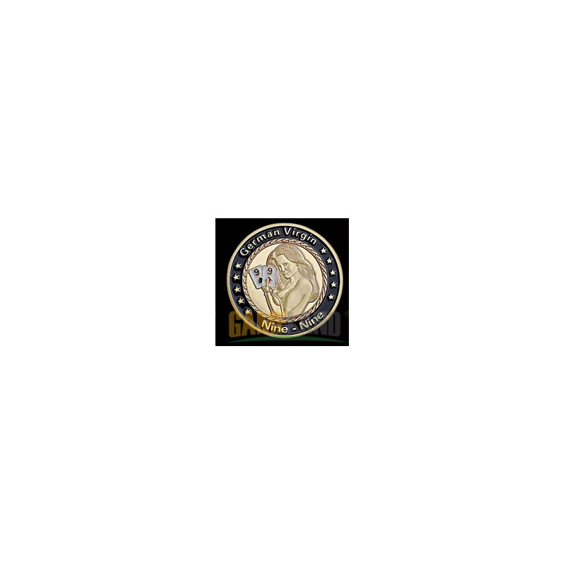 Card Guard "GERMAN VIRGIN" in brass - 40mm