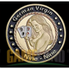 Ochraniacz na karty "GERMAN VIRGIN" z mosiądzu - 40 mm