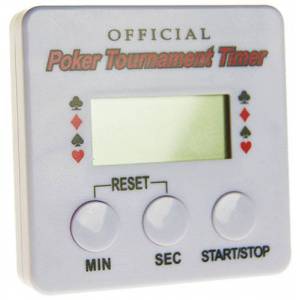 OFFICIAL POKER TOURNAMENT TIMER – avec clipse – fonctionne avec une pile AAA