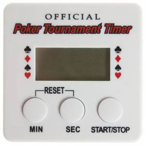 TIMER UFFICIALE PER TORNEI DI POKER - con clip - funziona con una batteria AAA