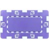 Plaque de poker "DICE GRIS" - en plastique ABS - 75 mm x 45 mm