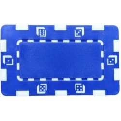 Piastra da poker "DICE GRIGIO" - in plastica ABS - 75 mm x 45 mm.