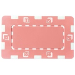 Plaque de poker "DICE GRIS" - en plastique ABS - 75 mm x 45 mm