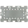 Plaque de poker "DICE GRIS" - en plastique ABS - 75 mm x 45 mm
