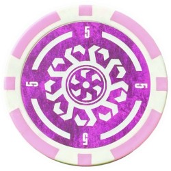 "Celtik 1" poker chips - 12g - in ABS with metal insert - by rolls of 25 chips.