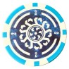 "Celtik 1" poker chips - 12g - in ABS with metal insert - by rolls of 25 chips.