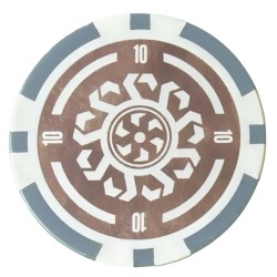 Pokerchips "CELTIK 1" - 12g - i ABS med metallinlägg - i rullar med 25 chips