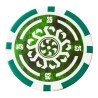 Pokerchips "CELTIK 1" - 12g - i ABS med metallinlägg - i rullar med 25 chips