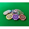 Pokerchips "CELTIK 1" - 12g - aus ABS mit Metalleinsatz - in Rollen zu je 25 Chips