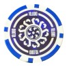 "Celtik 1" poker chips - 12g - in ABS with metal insert - by rolls of 25 chips.