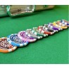 Fiches da poker "CELTIK 1" - 12g - in ABS con inserto in metallo - a rotoli da 25 fiches