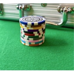 Pokerchips "CELTIK 2" - 12g - i ABS med metallinsats - i rullar om 25 chips