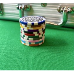 Pokerchips "CELTIK 2" - 12g - van ABS met metalen insert - per rol van 25 chips