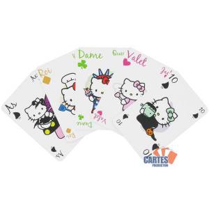 Caja metálica Hello Kitty - 2 juegos de cartas + 1 figura.