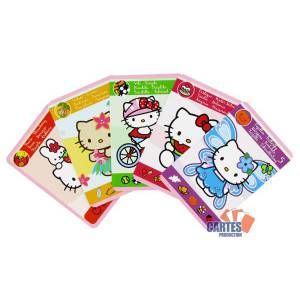 Caixa de metal Hello Kitty - 2 jogos de cartas + 1 figura