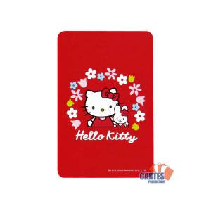 Caixa de metal Hello Kitty - 2 jogos de cartas + 1 figura