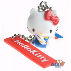 Caixa de metal Hello Kitty - 2 jogos de cartas + 1 figura