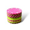 Pokermarker "SUITED FUSHIA" - ABS med metallinsats -  rulle med 25 markörer - 11,5 g