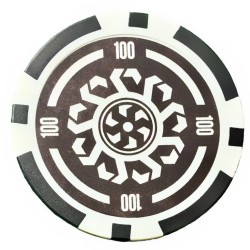 Pokerchips "CELTIK 10" - 12g - aus ABS mit Metalleinsatz - in Rollen zu je 25 Chips.