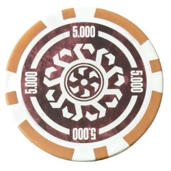 Pokerchips "CELTIK 10" - 12g - i ABS med metallinlägg - per 25-chipsrulle