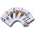 Duo pack Kem "ARROW JUMBO" - 2 barajas de 54 cartas 100% plástico - formato póker - 2 índices jumbo