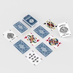 copy of Modiano "CRISTALLO RED" - Jogo de 55 cartas 100% plástico - formato poker - 4 índices jumbo