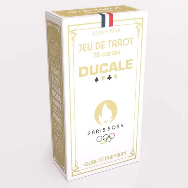 "DUCALE JEU DE 'TAROT JO PARIS 2024'" se traduirait en néerlandais par "DUCALE SPEL 'TAROT JO PARIS 2024'"