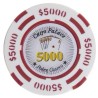 Żeton do pokera "CHIPS PALACE 5000" - wykonany z kompozytu z gliny z wkładką metalową - 14g - dostępny na sprzedaż w pojedynczyc