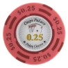 Poker chip "CHIPS PALACE 0.25" - in clay composite with metal insert - 14g - sold individually