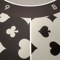 Toernooi pokertafel "BLACK" - inklapbare poten - dealerpositie - 10 spelers