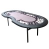 "BLACK" Tournament Poker Table - Foldable legs - Dealer position - 10 players