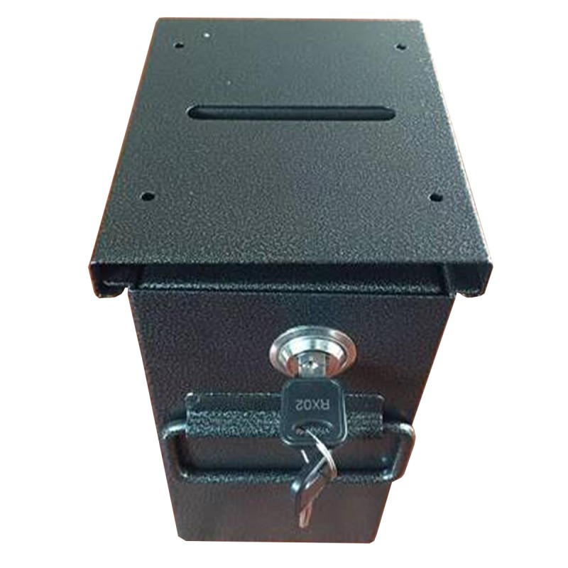 Double Closing Drop Box - for casino table - made of metal