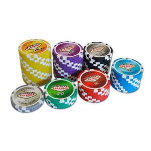 500 poker chip set WELCOME LAS VEGAS - made of ABS plastic 11.5g - comes with 2 decks of cards and accessories.