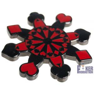 Card-Guard "SNOWFLAKE" aus Messing-Spinner.