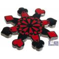 Card-Guard "SNOWFLAKE" en laiton- spinner se traduce al español como "Card-Guard "SNOWFLAKE" en latón - girador".