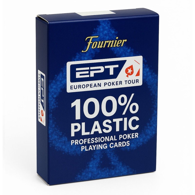 Fournier "EPT" - Een spel van 55 kaarten van 100% plastic - pokersize - met 2 jumbo-indices.