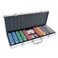 500 poker chip set WELCOME LAS VEGAS - made of ABS plastic 11.5g - comes with 2 decks of cards and accessories.